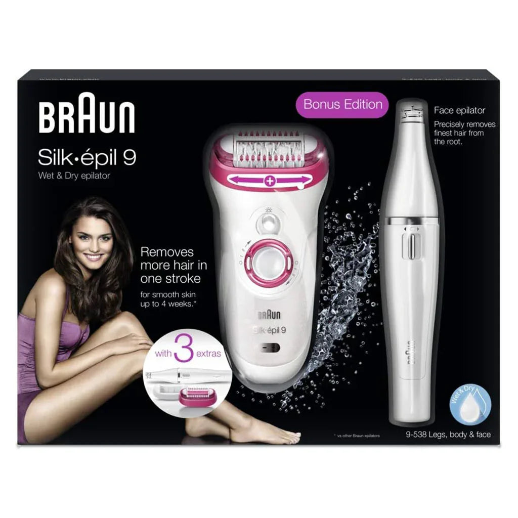 Braun Silk Epil 9 Wet & Dry Epilator SE9538 - Easy Pharmacy LLC