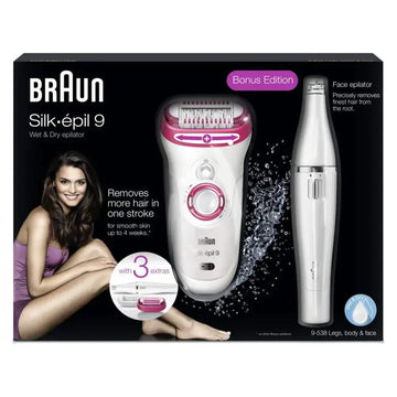 Braun Silk Epil 9 SE9538 Wet & Dry Epilator for Women