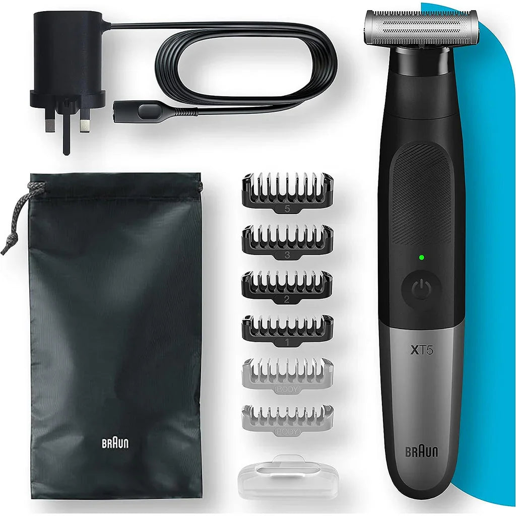 Braun Series X Wet & Dry All-In-One Tool Shaver With 6 Attachments & Pouch XT5200 - Easy Pharmacy LLC