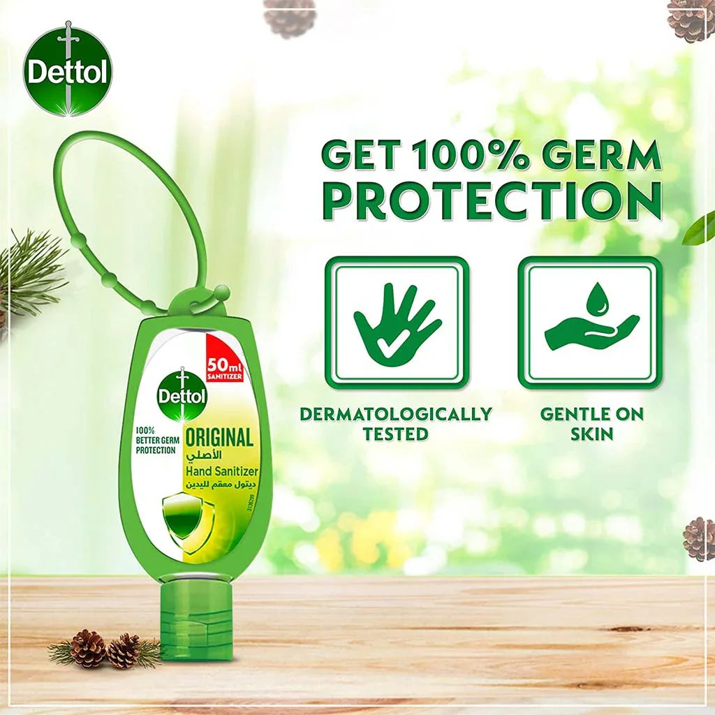 Dettol Original Rinse Free Instant Hand Sanitizer Gel With Jacket 50ml - Easy Pharmacy LLC