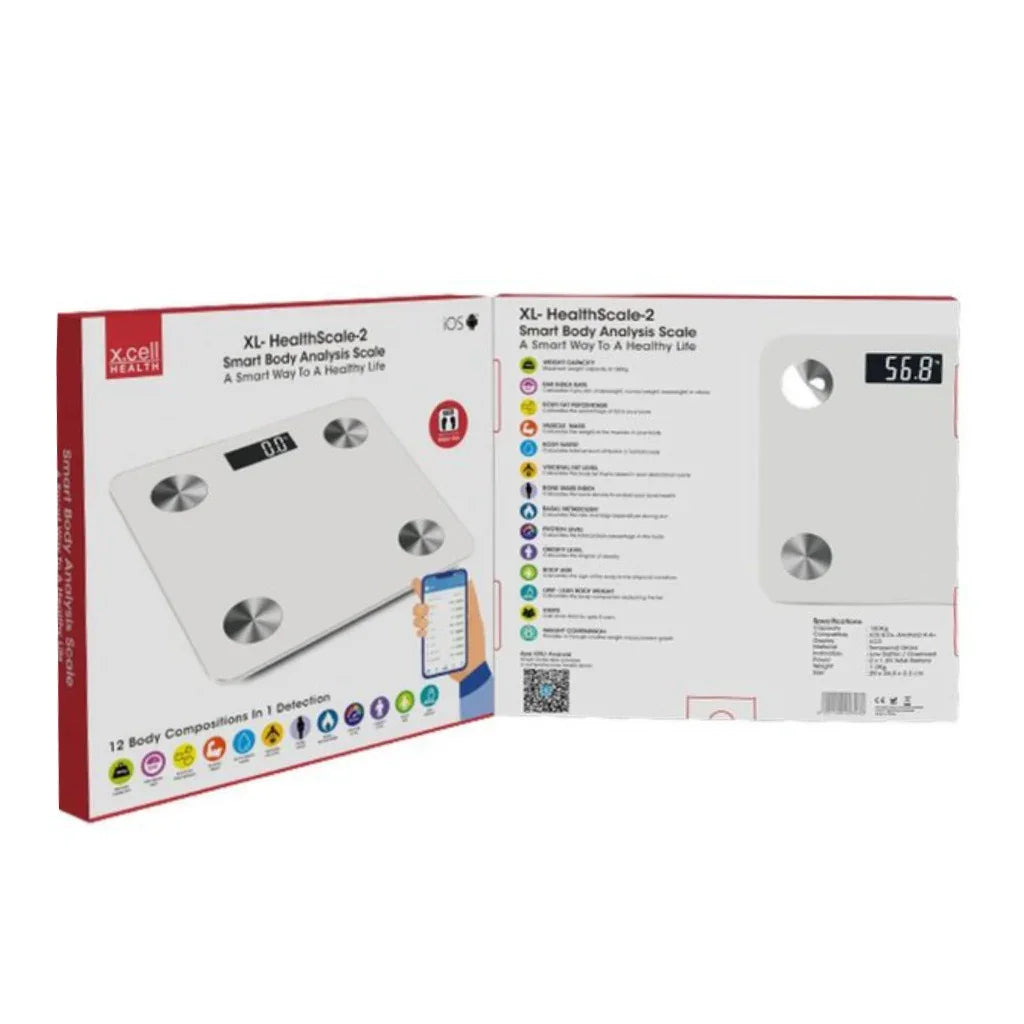 XCell Health XL HealthScale 2 Smart Body Analysis Scale - Easy Pharmacy LLC