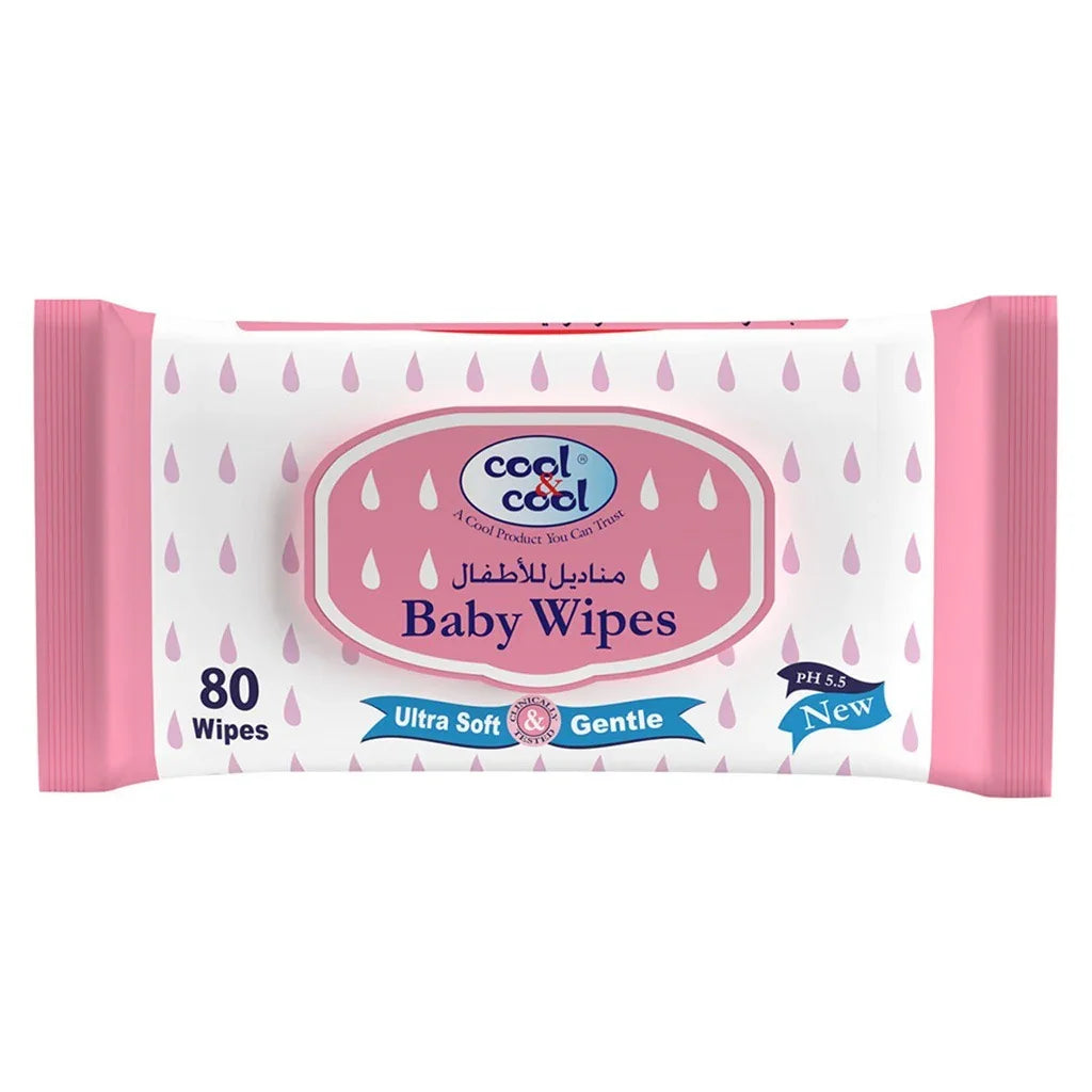 Cool & Cool Baby Wipes 80's Pack of 12's - Easy Pharmacy LLC