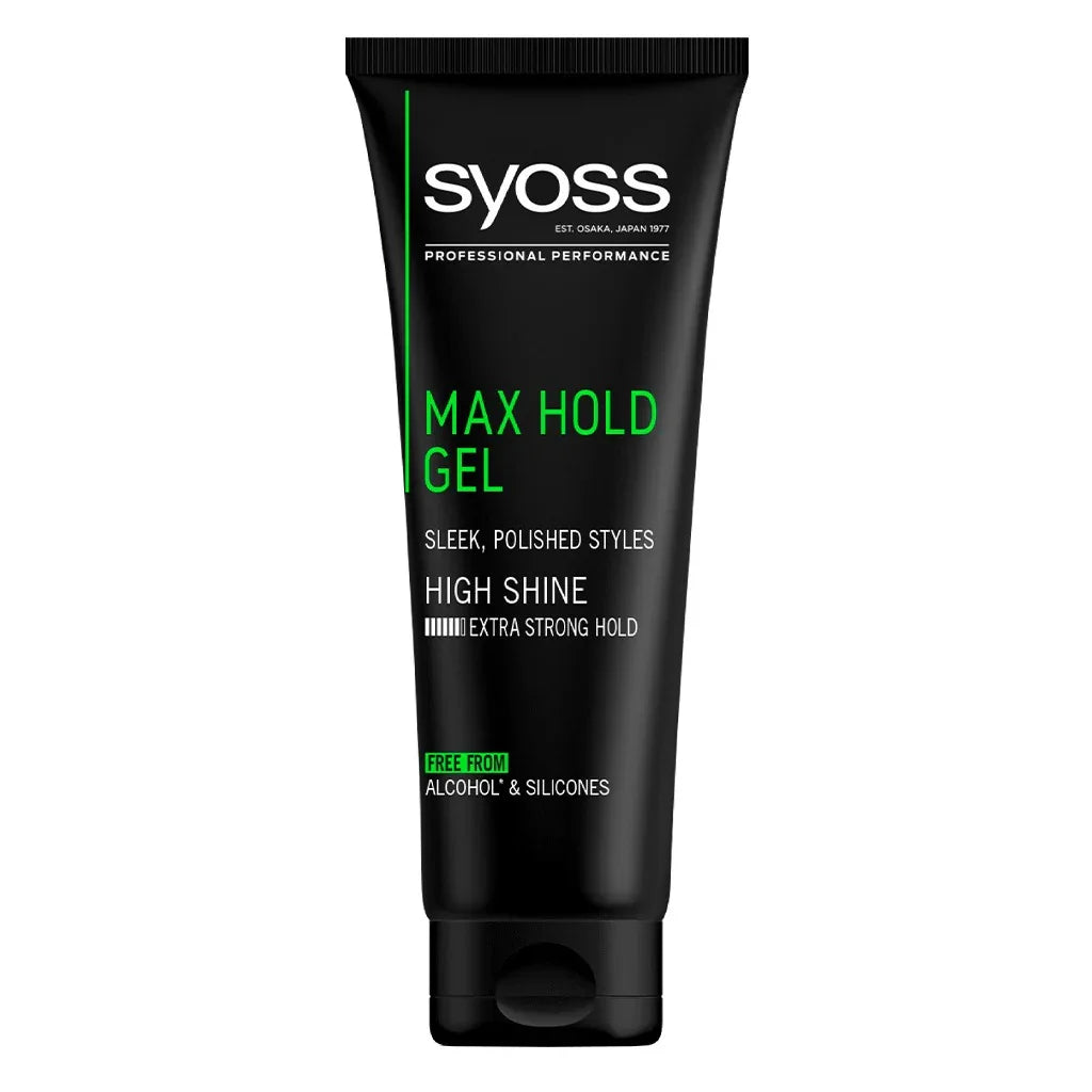 Syoss 48H Max Hold Extra Strong Hold Hair Styling Gel For Men 250ml - Easy Pharmacy LLC