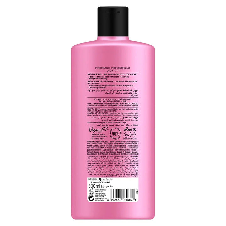 Syoss Anti-Hair Fall Shampoo For Thinning, Brittle Hair 500ml - Easy Pharmacy LLC
