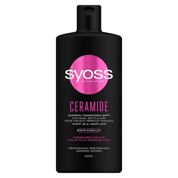 Syoss Ceramide Complex Shampoo For Weak Brittle Hair 500ml - Easy Pharmacy LLC