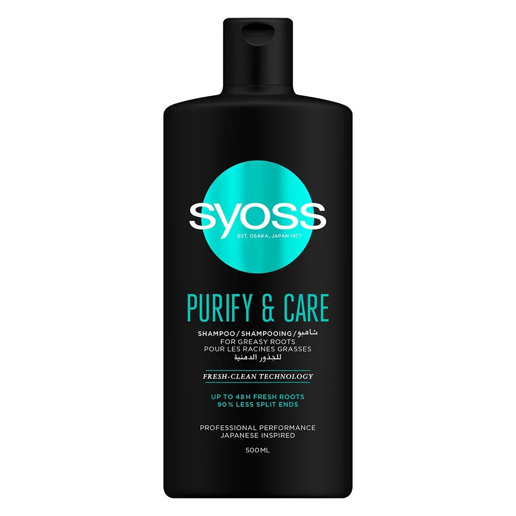 Syoss Purify & Care Shampoo For Oily Hair 500ml - Easy Pharmacy LLC