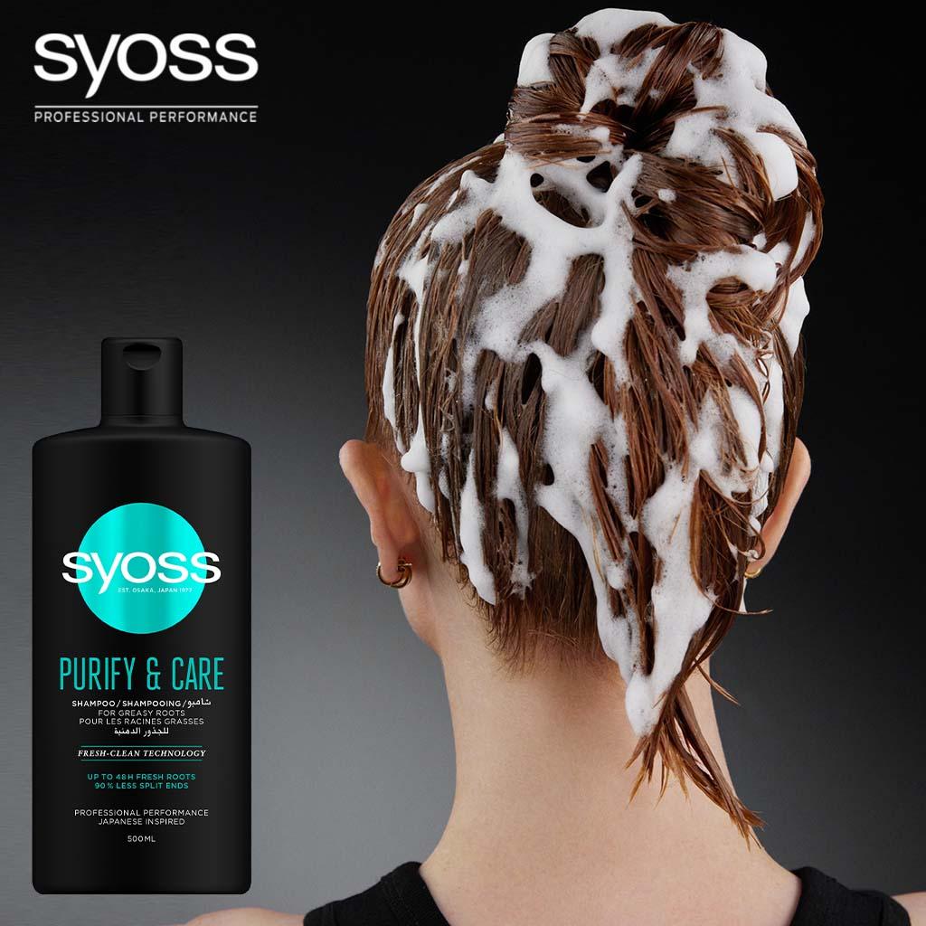 Syoss Purify & Care Shampoo For Oily Hair 500ml - Easy Pharmacy LLC