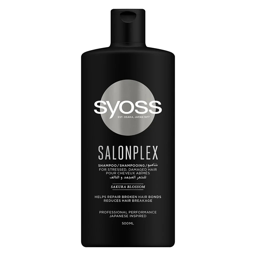 Syoss Salon Plex Shampoo For Stressed & Damaged Hair 500ml - Easy Pharmacy LLC