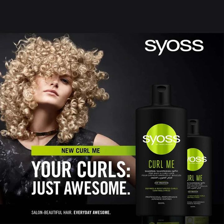 Syoss Curl Me Shampoo For Wavy And Curly Hair 500ml - Easy Pharmacy LLC