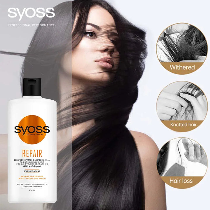 Syoss Repair Therapy Conditioner For Dry And Damaged Hair 500ml - Easy Pharmacy LLC