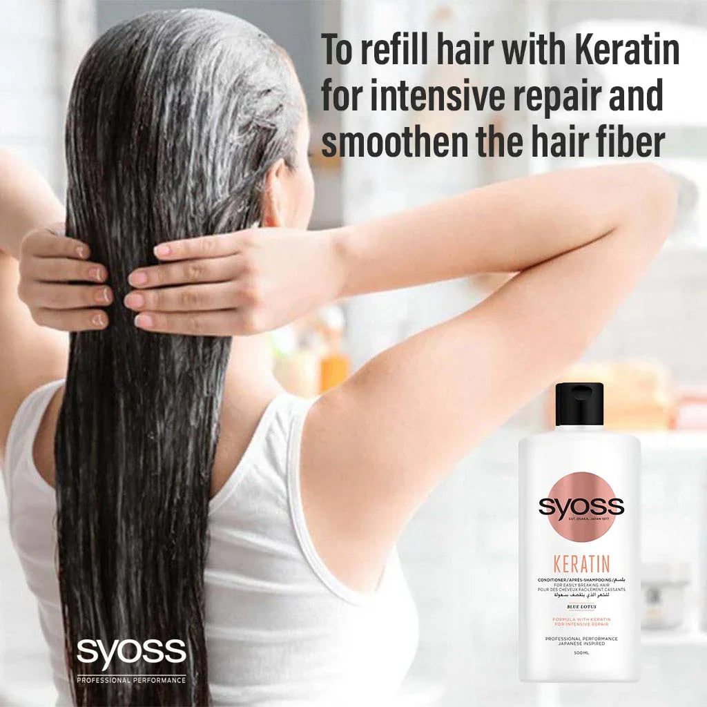 Syoss Keratin Conditioner For Intensive Repair 500ml - Easy Pharmacy LLC