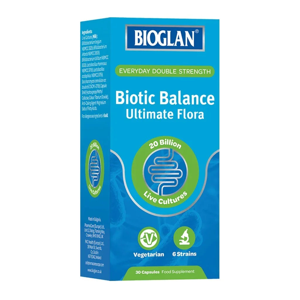 Bioglan Biotic Balance Ultimate Flora 20 Billion Live Cultures Vegetarian Capsules 30's - Easy Pharmacy LLC