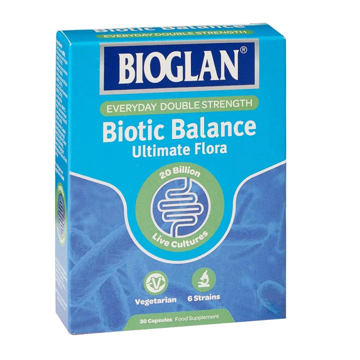 Bioglan Biotic Balance Ultimate Flora 20 Billion Live Cultures Vegetarian Capsules 30's - Easy Pharmacy LLC