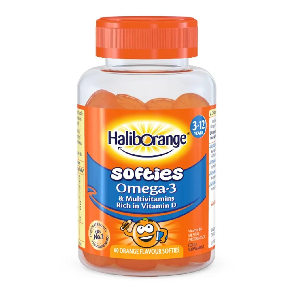 Haliborange Omega 3 & Multivitamins Orange Softies 60's - Easy Pharmacy LLC