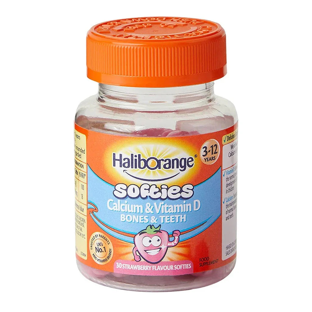 Haliborange Calcium & Vitamin D Strawberry Softies 30's - Easy Pharmacy LLC
