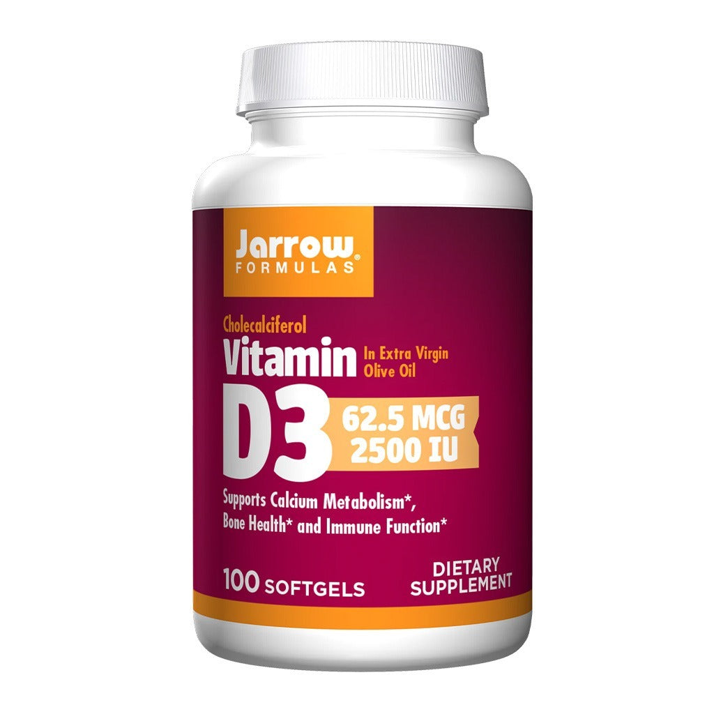Jarrow Formulas Vitamin D3 2500IU Softgels 100's - Easy Pharmacy LLC