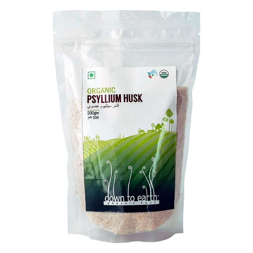 Down To Earth® Organic Psyllium Husk 200 g - Easy Pharmacy LLC