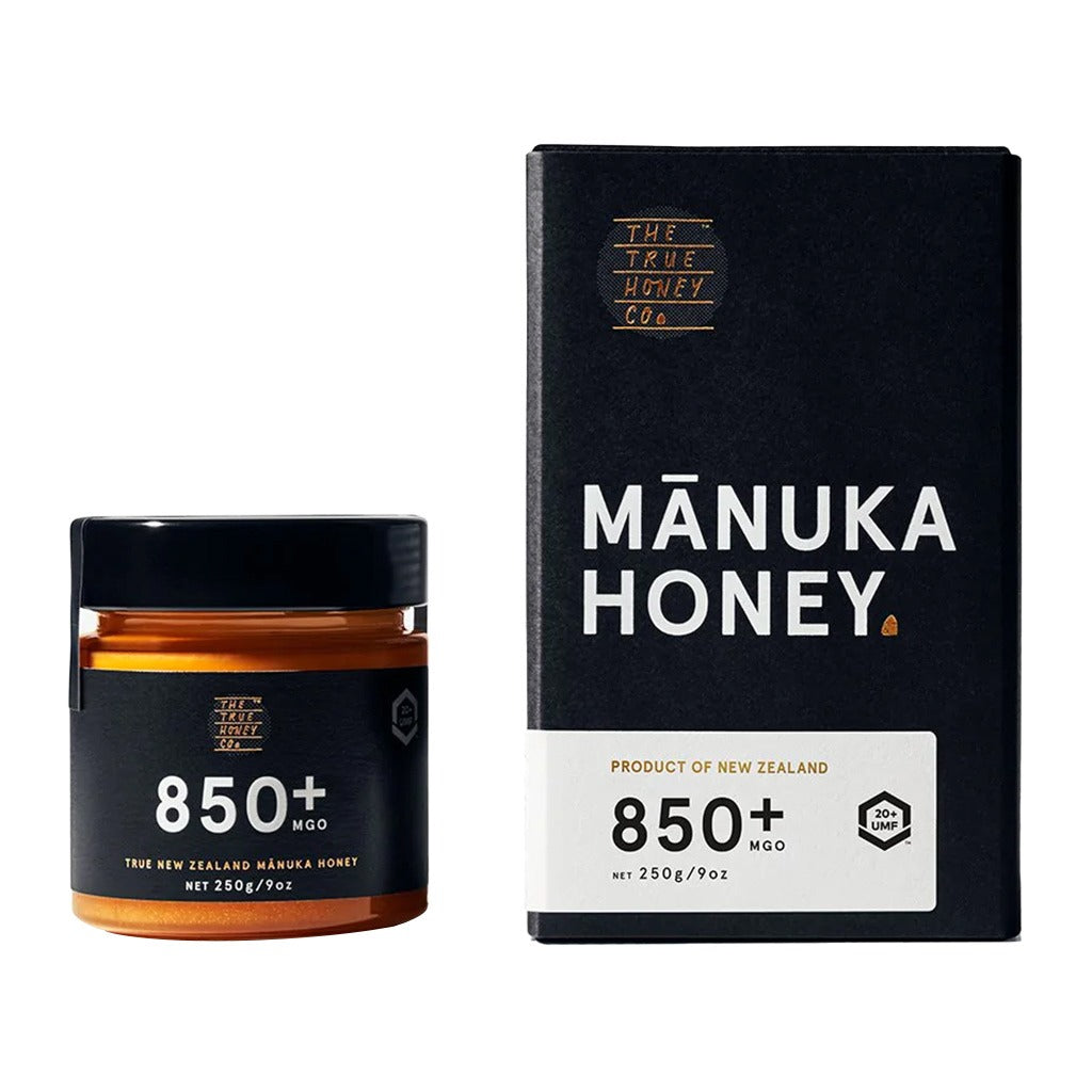 The True Honey Co. 850+ MGO 20+ UMF™ Manuka Honey 250 g - Easy Pharmacy LLC