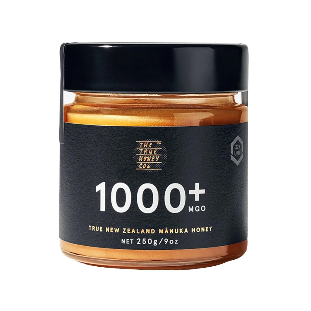 The True Honey Co. 1000+ MGO 22+ UMF™ Manuka Honey 250 g - Easy Pharmacy LLC