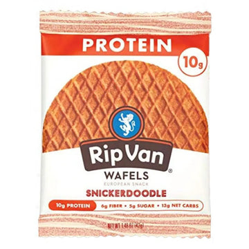 RipVan High Protein Snickerdoodle Stroopwafel Healthy Snack, 42g