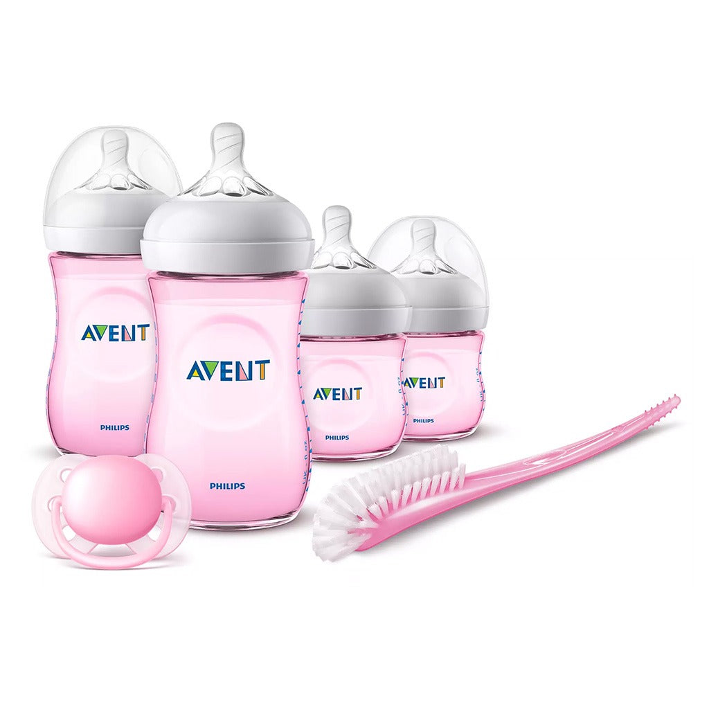 Philips Avent Natural 2.0 Feeding Newborn Starter Pink Set SCD301/03 - Easy Pharmacy LLC