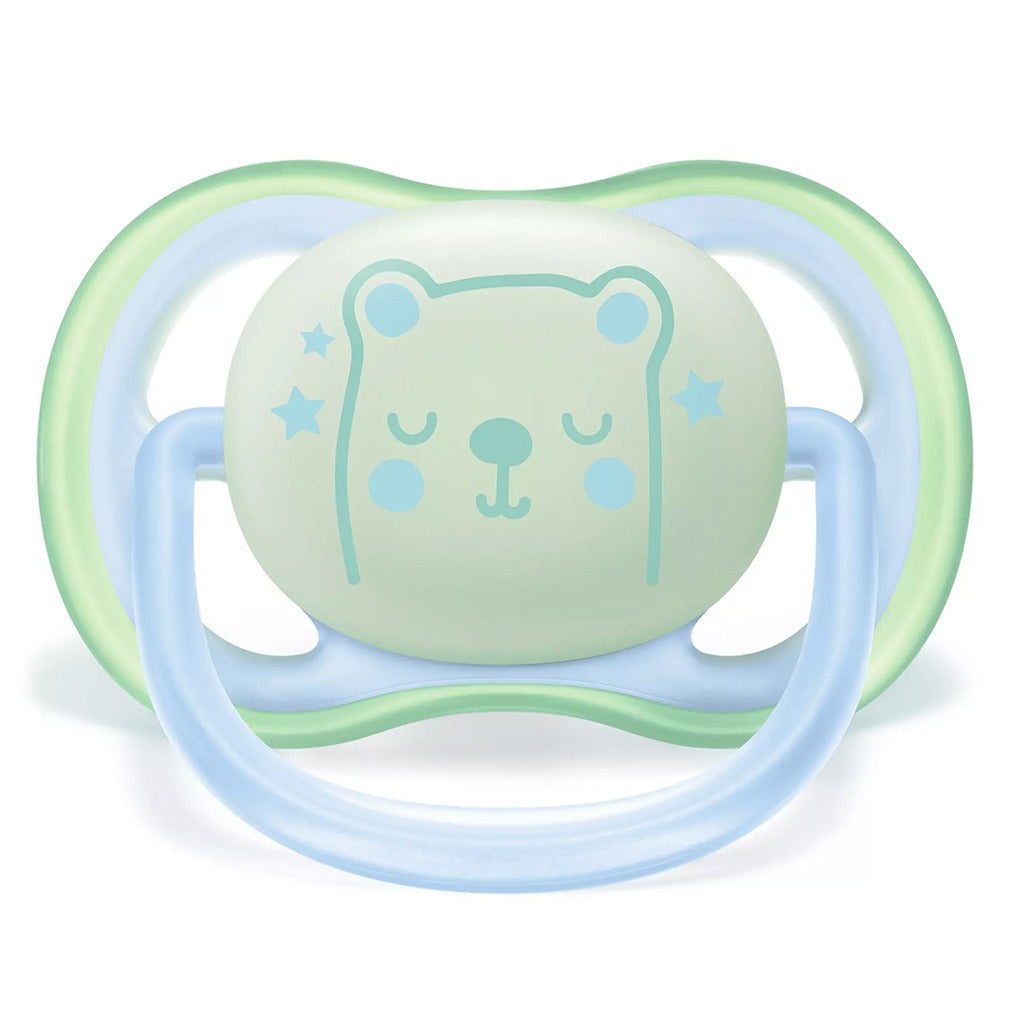Philips Avent Ultra Air Pacifier Nighttime 0-6M Boy SCF376/11 - Easy Pharmacy LLC