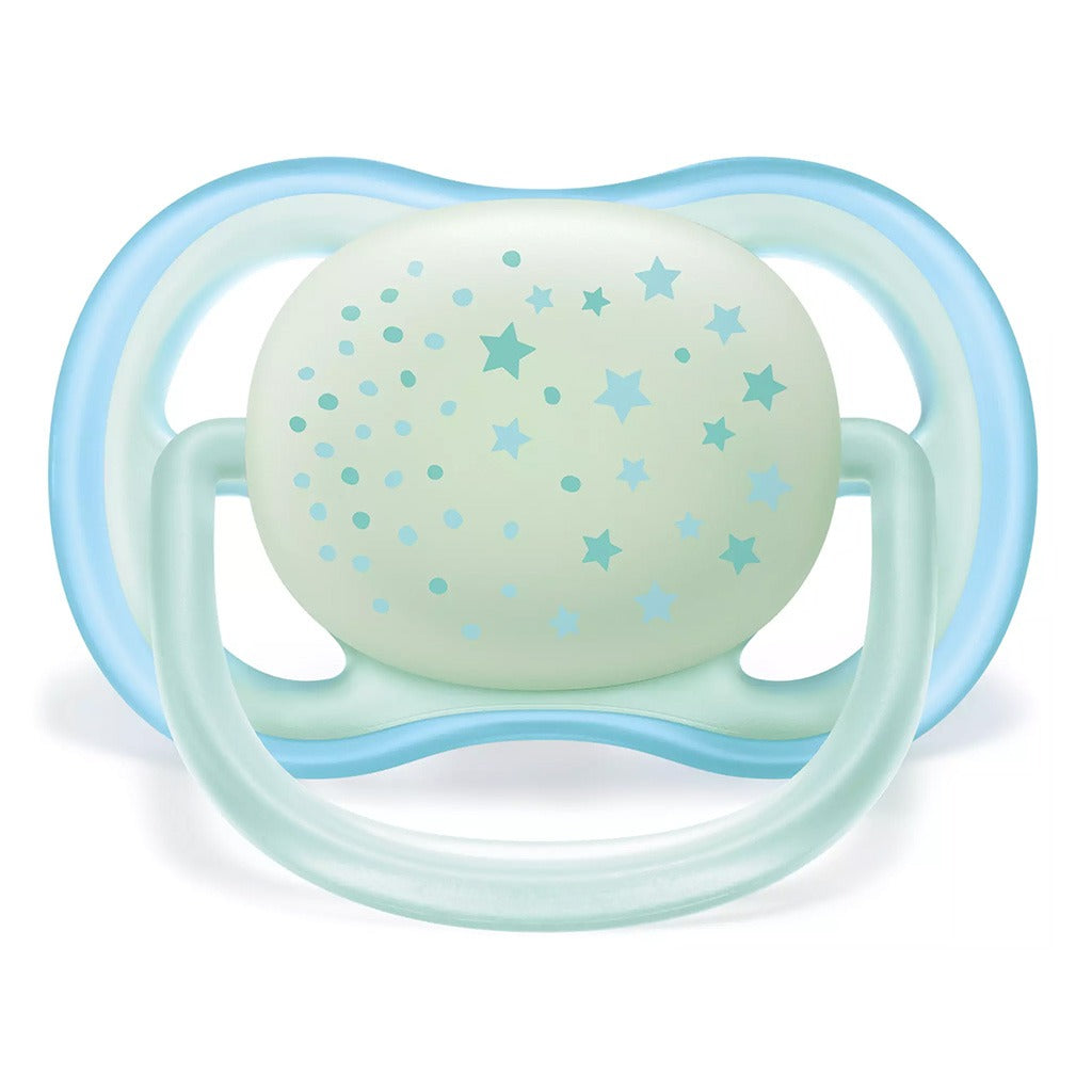 Philips Avent Ultra Air Pacifier Nighttime 0-6M Boy SCF376/11 - Easy Pharmacy LLC