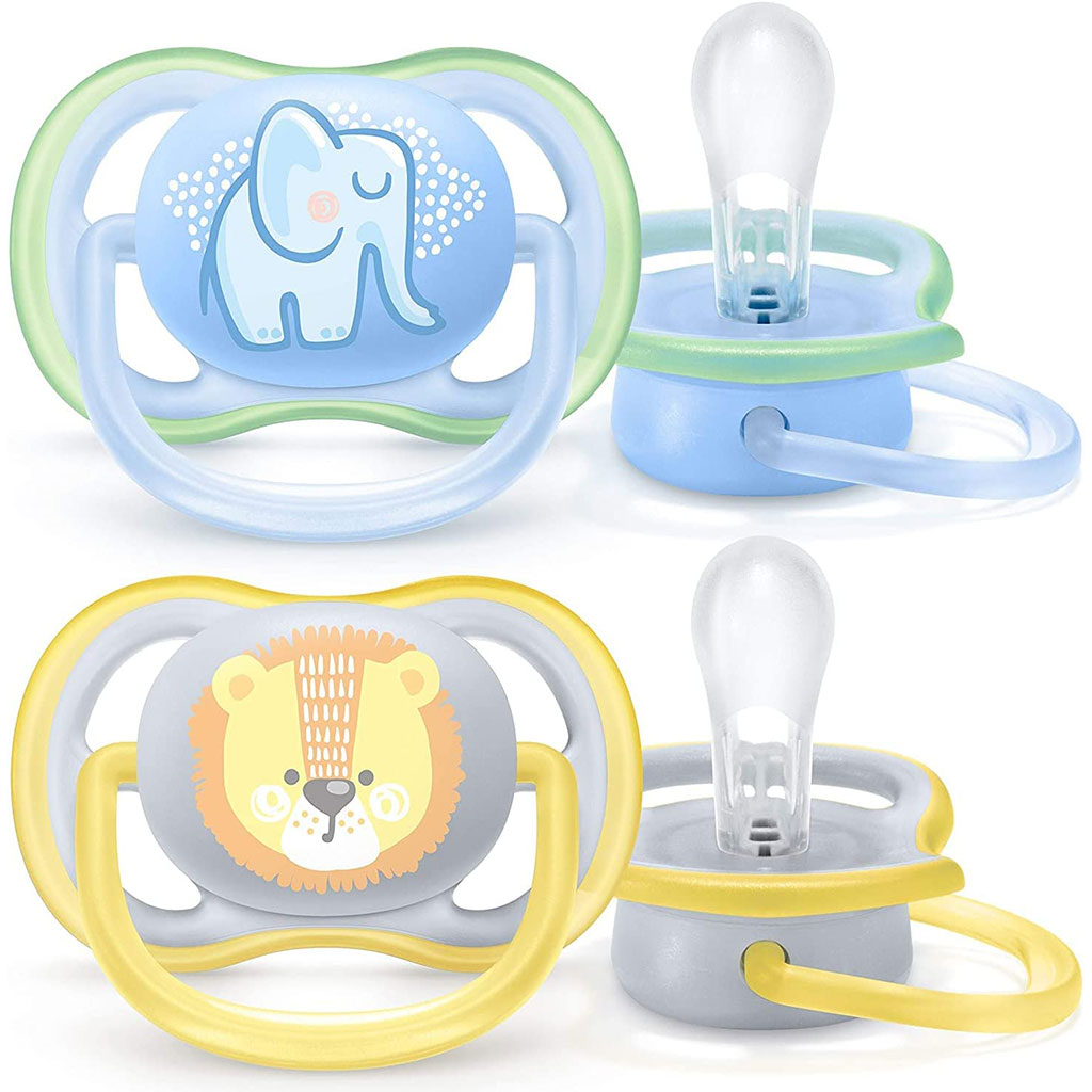 Philips Avent Ultra Air Freeflow Silicone Soother Deco For 0-6 Months Baby, Pack of 2's - Easy Pharmacy LLC