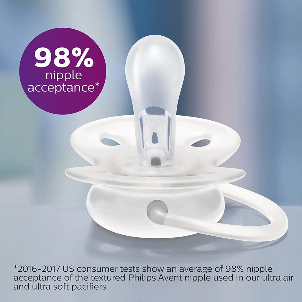 Philips Avent Ultra Air Freeflow Silicone Soother Deco For 0-6 Months Baby, Pack of 2's - Easy Pharmacy LLC