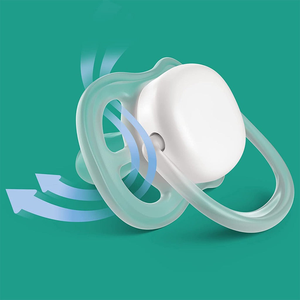 Philips Avent Ultra Air Freeflow Silicone Soother Deco For 0-6 Months Baby, Pack of 2's - Easy Pharmacy LLC