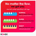 Kotex Maxi Protect Thick Sanitary Pads with Wings, Super, 50 Pads