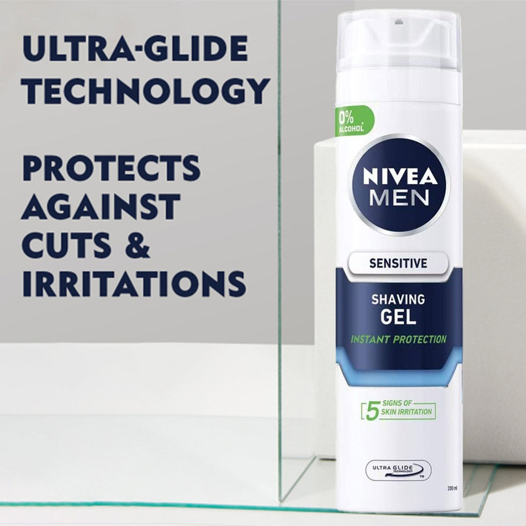 Nivea Men Sensitive Shaving Gel 200 mL - Easy Pharmacy LLC