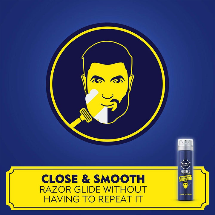 Nivea Men Barber Pro Range Shaving Gel 200 mL - Easy Pharmacy LLC