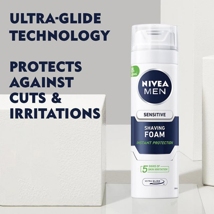 Nivea Men Sensitive Shaving Foam 200 mL - Easy Pharmacy LLC