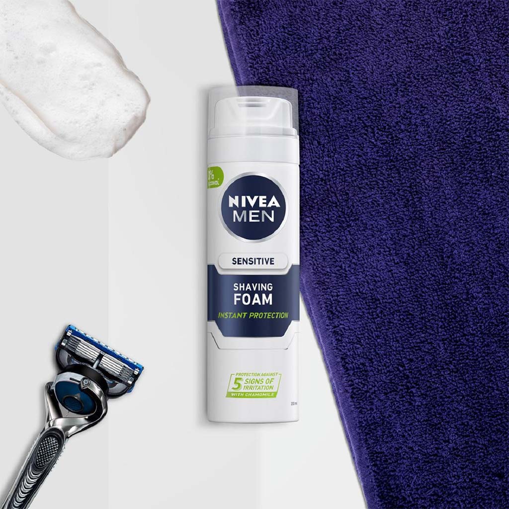 Nivea Men Sensitive Shaving Foam 200 mL - Easy Pharmacy LLC