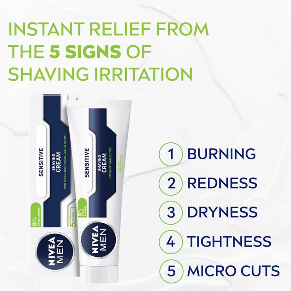 Nivea Men Sensitive Shaving Cream 100 mL - Easy Pharmacy LLC