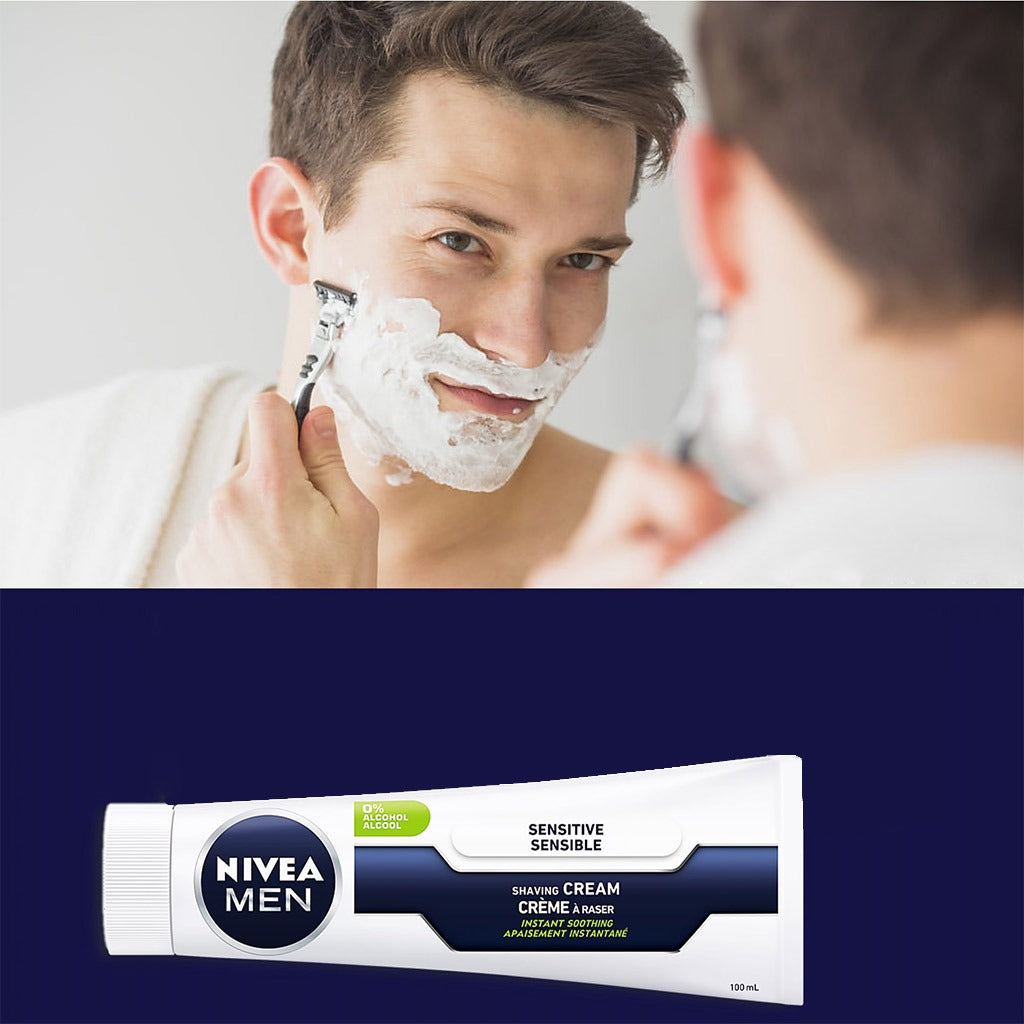 Nivea Men Sensitive Shaving Cream 100 mL - Easy Pharmacy LLC