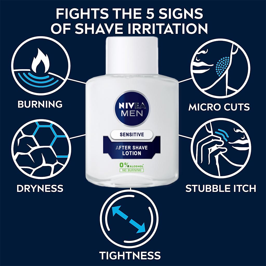 Nivea Men Sensitive After Shave Lotion 100 mL - Easy Pharmacy LLC