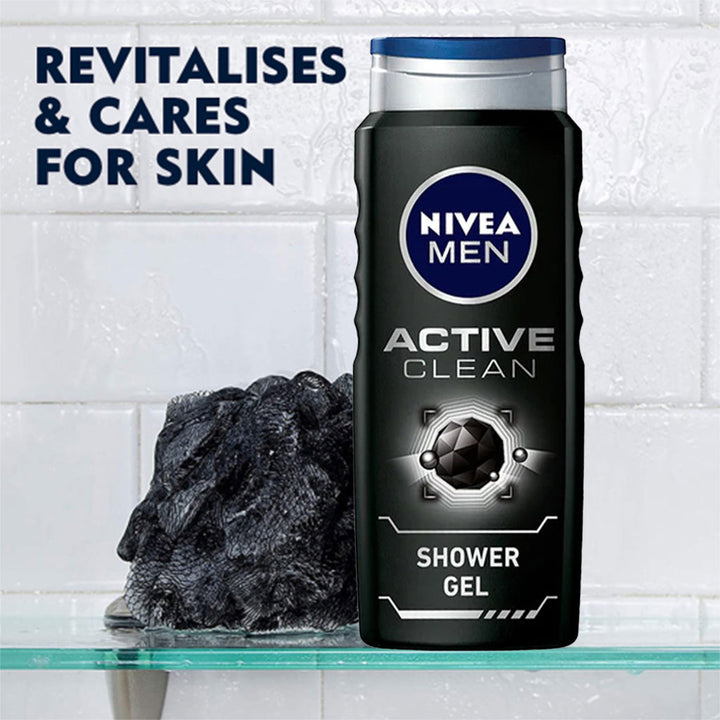 Nivea Men Active Clean Shower Gel 250ml - Easy Pharmacy LLC