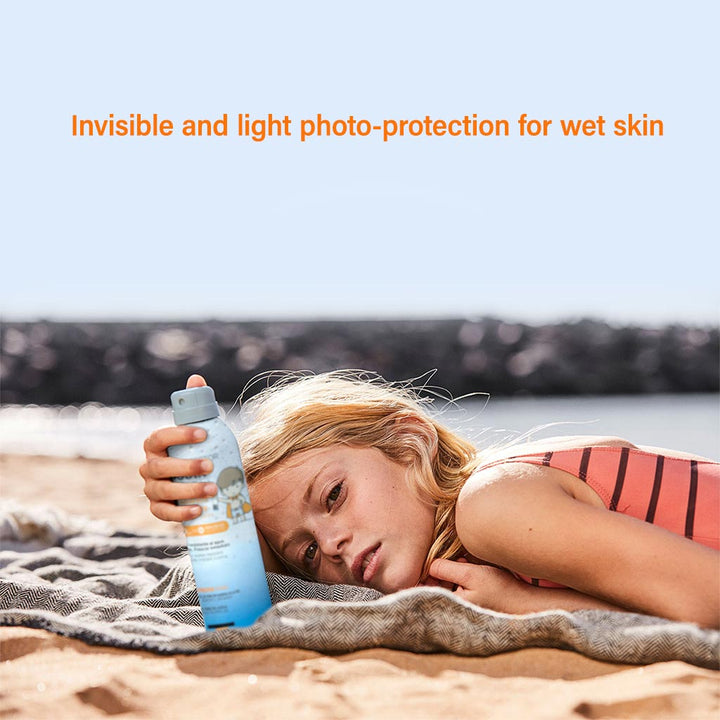 Isdin Pediatrics Fotoprotector Wet Skin Transparent Spray With SPF50+ 250ml - Easy Pharmacy LLC
