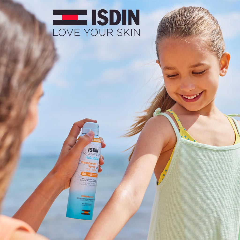 Isdin Pediatrics Fotoprotector Wet Skin Transparent Spray With SPF50+ 250ml - Easy Pharmacy LLC