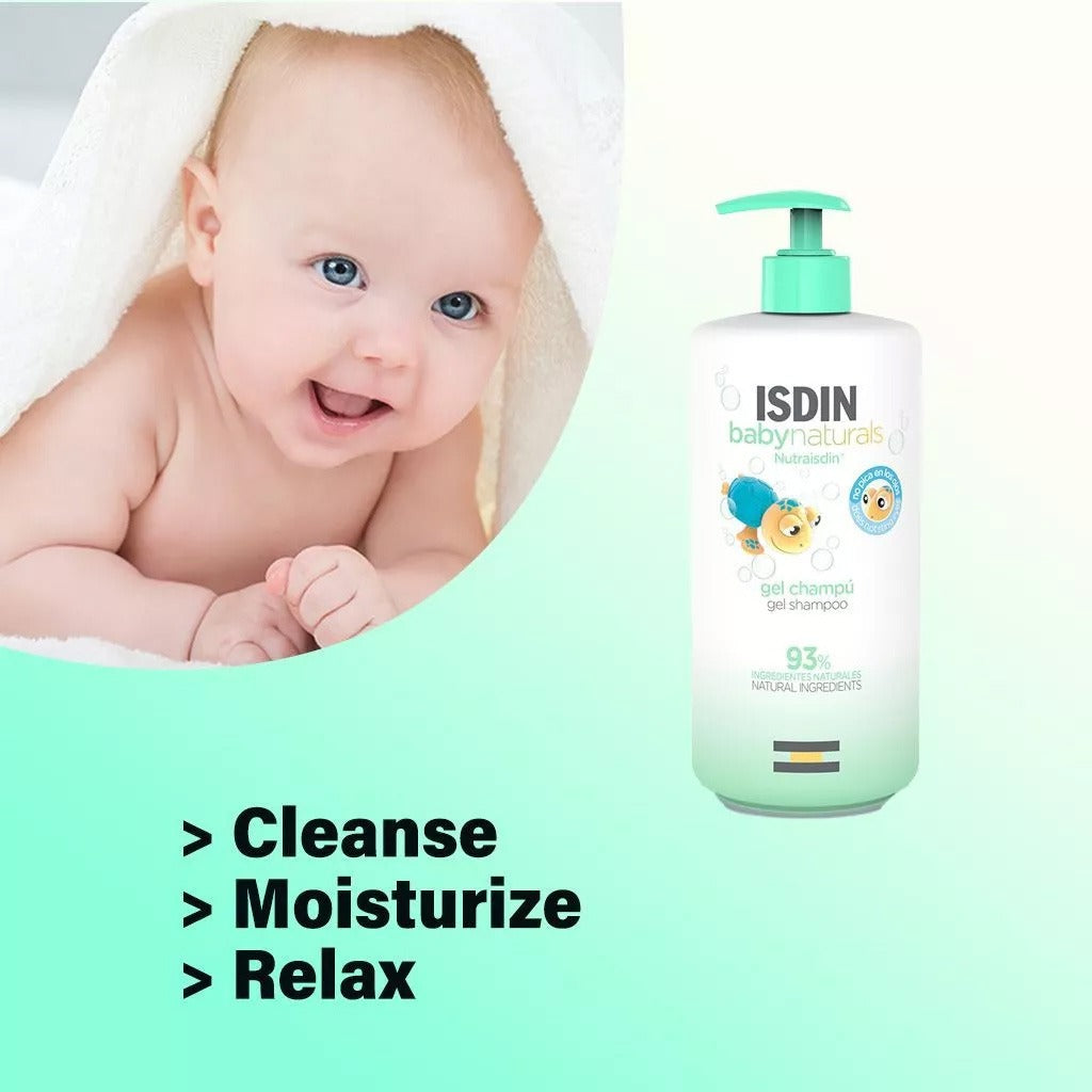 Isdin Babynaturals Nutraisdin Body Lotion 400ml + Gel Shampoo 400ml PROMO PACK - Easy Pharmacy LLC