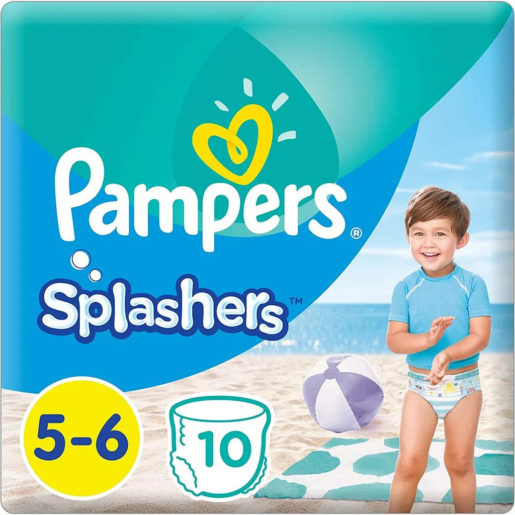 Pampers Splashers Baby Swim Pants, Size 5-6, 14+Kg, Pack of 10's - Easy Pharmacy LLC