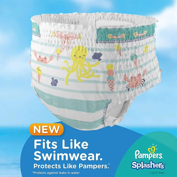 Pampers Splashers Baby Swim Pants, Size 5-6, 14+Kg, Pack of 10's - Easy Pharmacy LLC