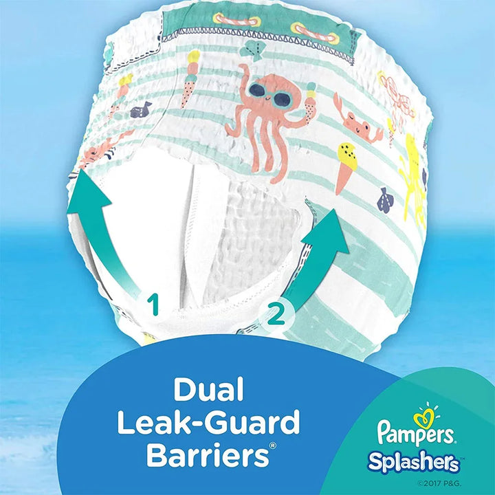 Pampers Splashers Baby Swim Pants, Size 5-6, 14+Kg, Pack of 10's - Easy Pharmacy LLC