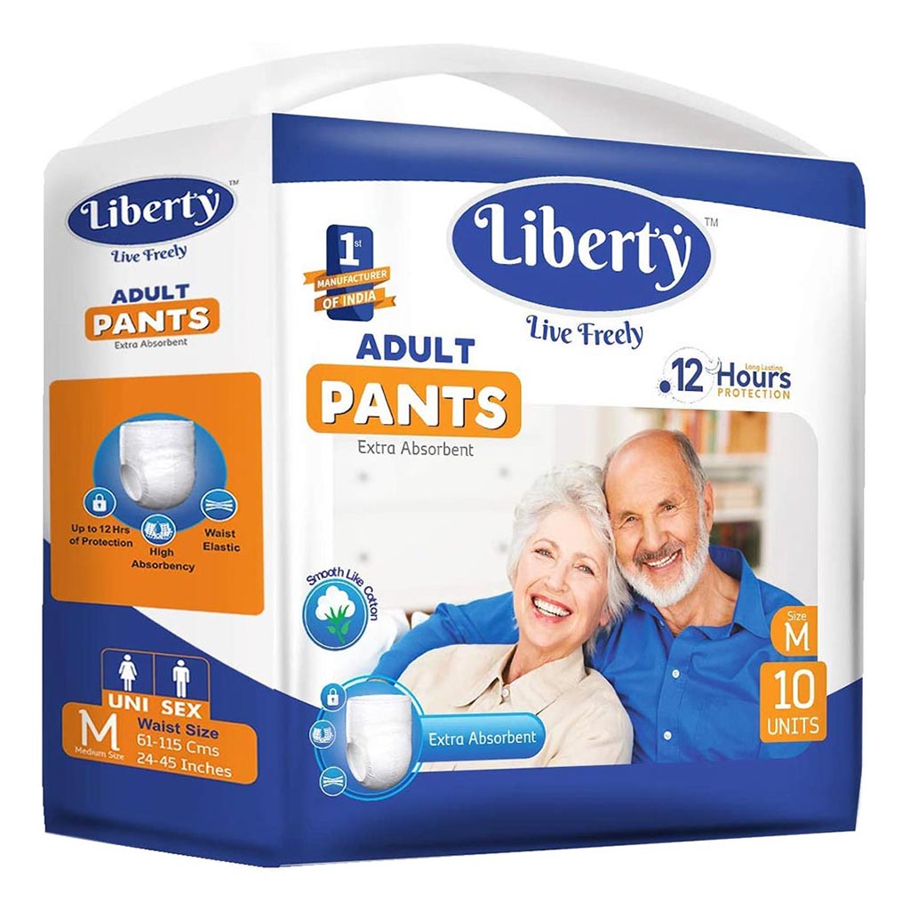 Liberty Premium Pants Adult Diapers Medium 10's - Easy Pharmacy LLC