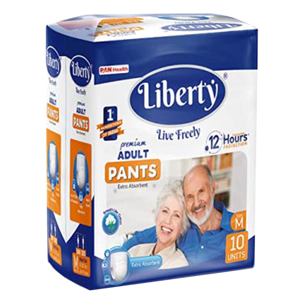 Liberty Premium Pants Adult Diapers Medium 10's - Easy Pharmacy LLC