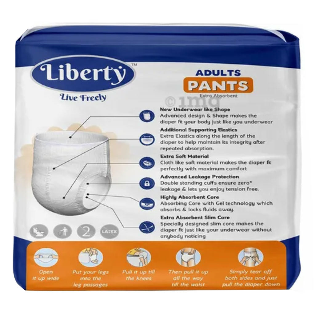 Liberty Premium Pants Adult Diapers Large 10's - Easy Pharmacy LLC