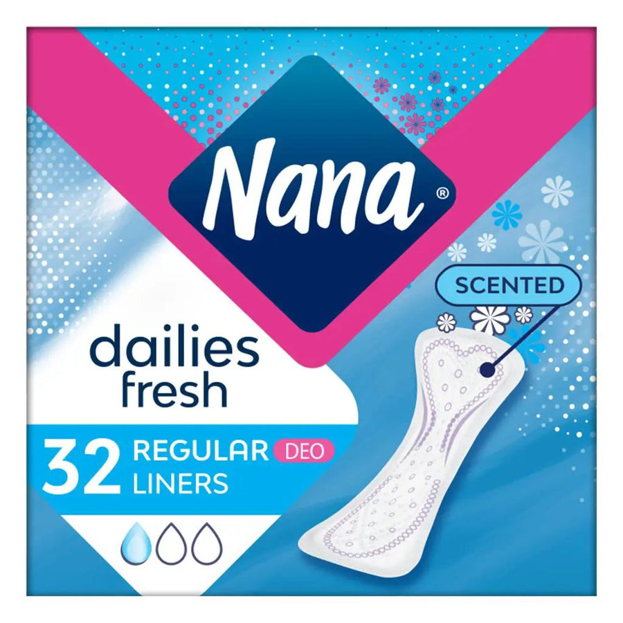 Nana Dailies Fresh Normal Scented Pantyliners, 32 Liners