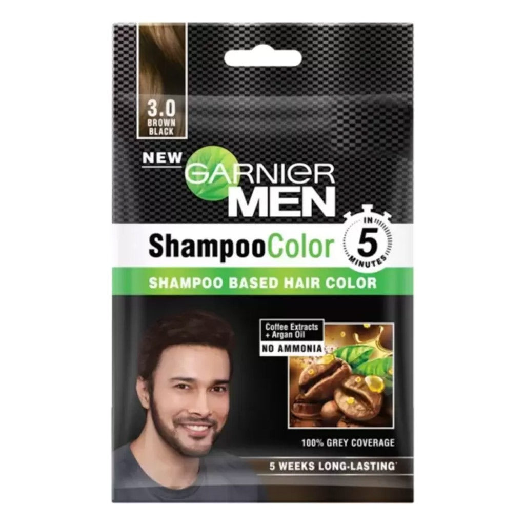 Garnier Men 3.0 Brown Black Shampoo Based Hair Color Kit - Easy Pharmacy LLC